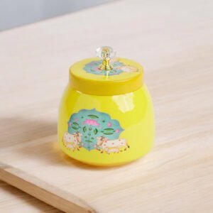 Conical Pichwai Metal Jar - 4 inch (Assorted)