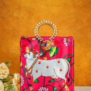 Multi Color - Pichwai Digital Printed Hand bags - WBG1450